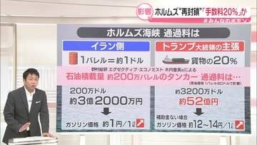 ホルムズ海峡“再封鎖”で手数料20％か…1隻あたり約52億円も　原油価格・物価への影響は？【#みんなのギモン】