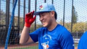 岡本和真が2日連続でライブBPに参加　日本ハム＆楽天に在籍経験のあるポンセとも対戦　わずかに切れるも…「前飛んでうれしかった」