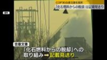 COP30が合意文書採択　「化石燃料からの脱却」に関する記載は見送り