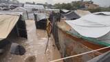 「ガザ地区　暴風と豪雨…建物崩壊や避難テント浸水相次ぐ」の画像1