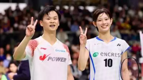 【バドミントン】渡辺勇大&田口真彩ペアがジャパンオープンを初戦突破　初出場の田口「緊張もありましたけど、いい部分を出せた」
