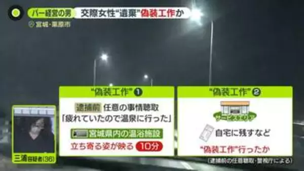 女性遺棄事件　バー経営の男、逮捕前に偽装工作か　スーツケースで遺体運んだ可能性　交際中に複数“トラブル”相談も