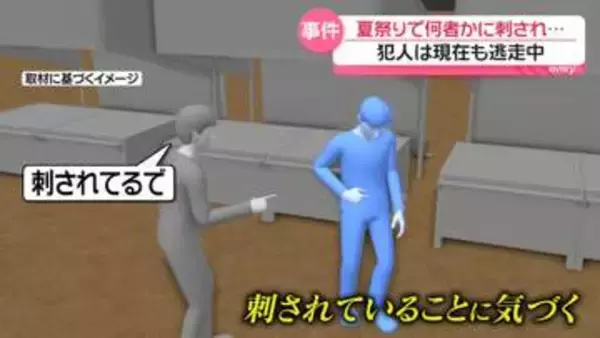 友人のトラブル仲裁中に　夏祭りで何者かに刺され…犯人は逃走中　大阪市