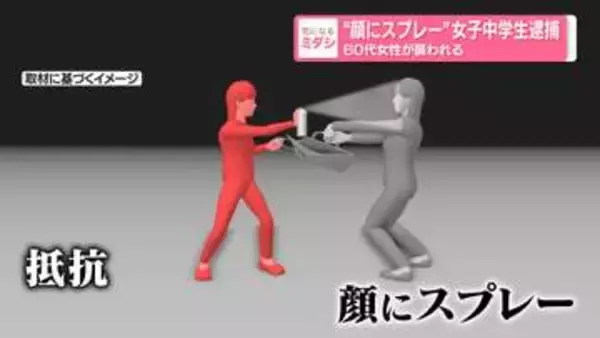 “顔にスプレー”女子中学生逮捕　60代女性が襲われる　「お金がなかったからほしかった」埼玉・春日部市
