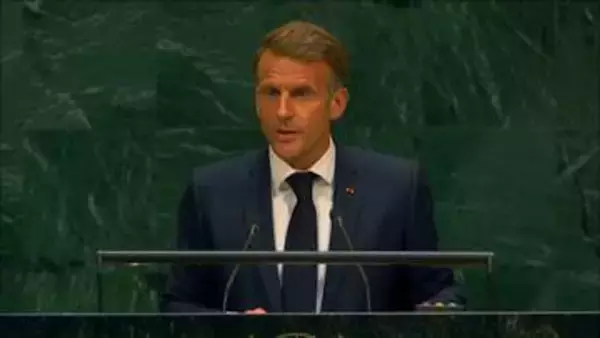 仏マクロン大統領「ガザ地区では人道回廊が一切再開されていない」国連総会で演説