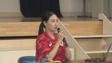 五輪出場の田中琴乃さん　小学生に「夢を諦めない大切さ」伝える　別府市