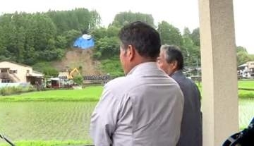 土砂崩れから１週間　救助の人に感謝状　一部住民への避難指示続く　九重町