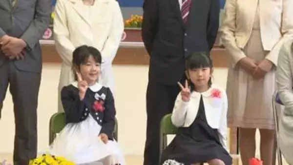 約１２０年の歴史　小学校で最後の入学式