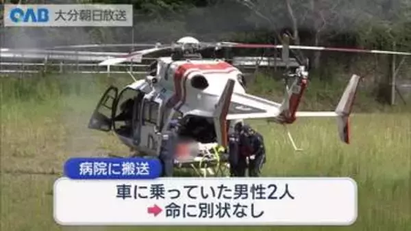 公道でのラリー大会で単独事故　大会は中止に