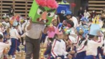 「節分の日」を前に1000人が鬼退治　大分市内3幼稚園が豆まきスポーツ大会