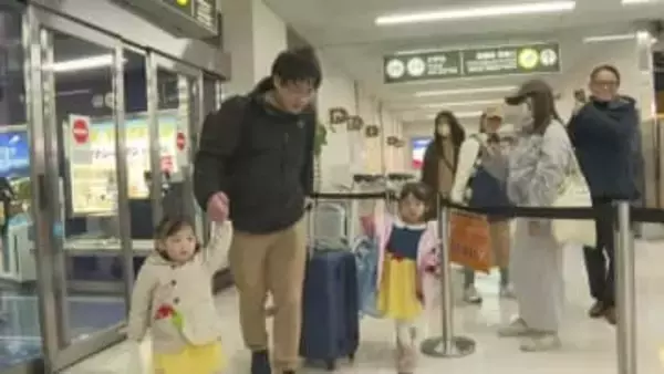 「じぃじばぁばに会いに来た」帰省ラッシュはじまる 大分空港も混雑