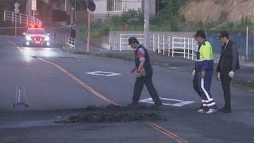 追跡していた車を発見　パトカーに“無人バック”で衝突して引火　大分