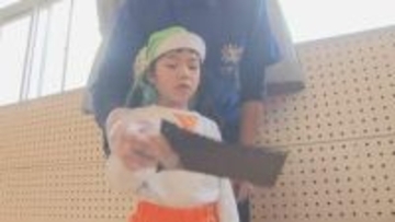 「食べたらおいしかった」幼稚園でノリを焼いて食べる体験　大分・別府市