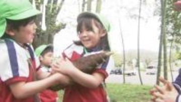 「いっぱい採れてうれしかった」園児タケノコ掘りに挑戦　大分