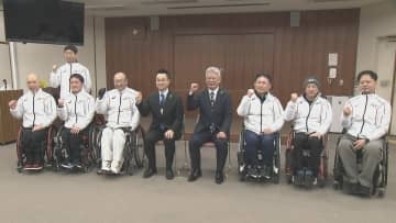 全国車いす駅伝、大分県代表チームが壮行会　王座返り咲きへ健闘誓う