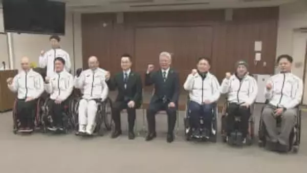 全国車いす駅伝、大分県代表チームが壮行会　王座返り咲きへ健闘誓う