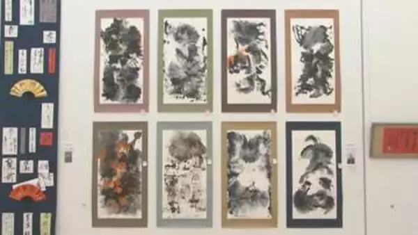 書道愛好家らの作品展　最高齢は100歳、力作ずらり61点　大分