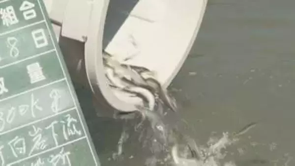 駅館川で稚アユ3万匹放流　大分