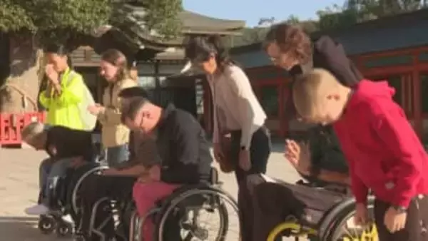 大分国際車いすマラソン　ベトナム選手が最終調整　海外4選手が宇佐神宮で勝利祈願