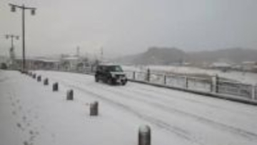 大分県内各地で雪　大分市では10年ぶりに積雪を観測　交通機関に乱れも