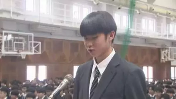 大分東明高校で入学式　719人が高校生活をスタート