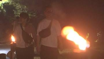 １万本の松明が田園風景を彩る「小松明火祭り」 大分県豊後大野市で開催
