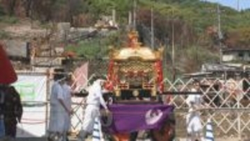 「住民の笑顔が戻るように」　大規模火災から5か月　大分市佐賀関の被災地を神輿が巡行