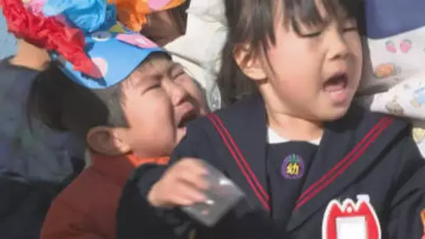 園児158人が力をあわせて鬼退治　幼稚園で節分を前に豆まき集会　大分