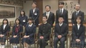 中学生6人が姉妹都市の米・オースティン市へ　大分市役所で出発式