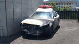 「炎上したまま動き出し、パトカーに延焼した軽乗用車　運転していた39歳男を放火容疑で逮捕　大分」の画像1