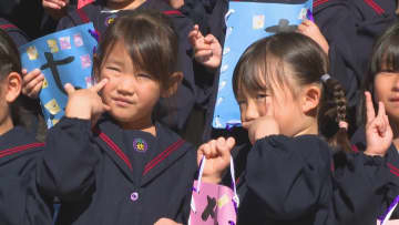 幼稚園児が七五三参り　春日神社で健やかな成長を祈願　大分