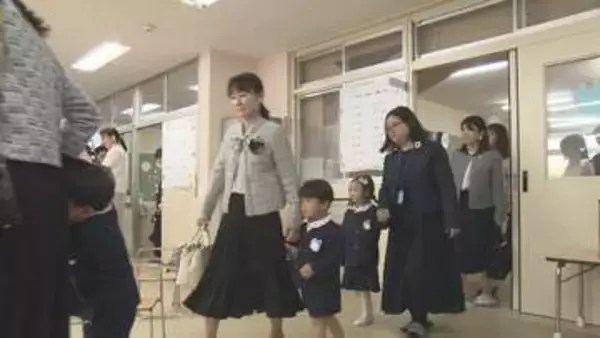 「友だちといっぱい遊びたい」大分市の幼稚園　37人が入園式