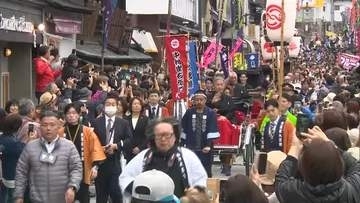 四国こんぴら歌舞伎大芝居いよいよ１０日開幕…尾上松緑さんら歌舞伎役者が門前町をお練り【香川】