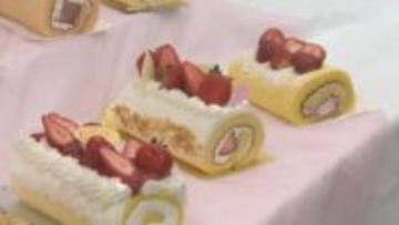津山の甘酸っぱい春を感じて…イチゴが主役のご当地スイーツ「津山ロール」春バージョン新作発表会【岡山】