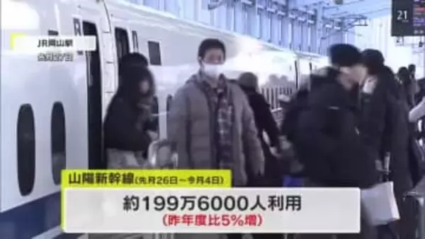 年末年始のＪＲ西日本・四国利用状況　曜日配列の良さなどから２社とも前年実績上回る【岡山・香川】
