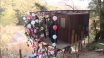 まるで秘密基地！？ＩＰＵ環太平洋大学の学生が不登校児童らの交流の場「ツリーハウス」を制作【岡山】