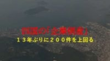 【速報】四国地方「倒産件数」１３年ぶりに２００件上回る”ゼロゼロ融資返済開始”など要因　帝国DB