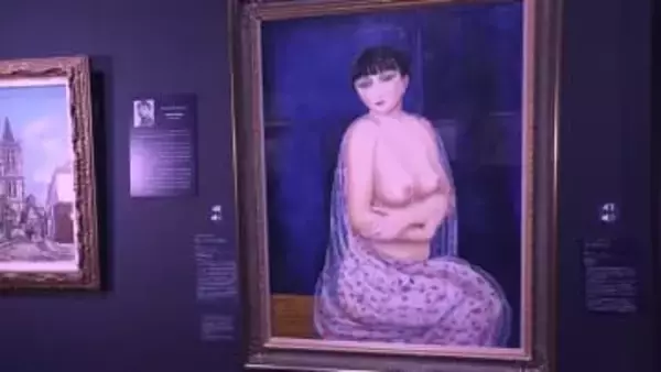 岡山・鏡野町で展示中のモイズ・キスリング作「モンパルナスのキキ」“贋作疑い”科学分析へ【岡山発】