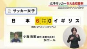 【デフリンピック】サッカー女子　日本はイギリスと対戦し勝利…倉敷市出身の小森選手もゴール【岡山】