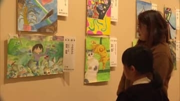 勝央町で「ミマサカコドモ絵画展」児童が学校での“心に残った瞬間”を描いた４０４点を展示【岡山】