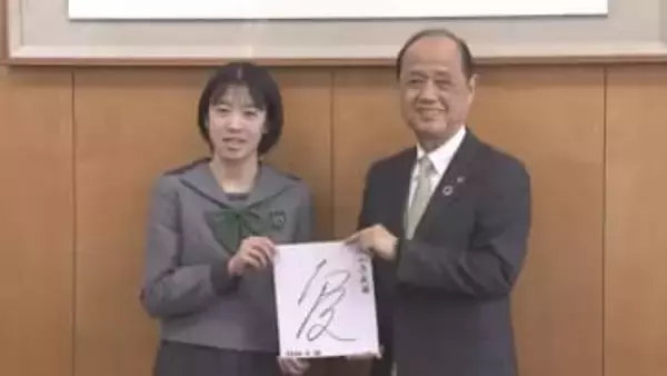 卓球の世界選手権に日本代表で出場へ　山陽学園高３年の面手凜選手が岡山市の大森市長に健闘誓う【岡山】