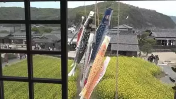 小豆島「二十四の瞳映画村」にこいのぼり…約３万本の菜の花も見ごろに【香川】