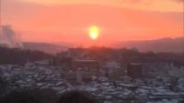 朝は厳しい冷え込み…津山市では「太陽柱」　市内の最低気温は氷点下４．７度【岡山】