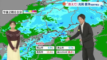 【光岡気象予報士のお天気解説】１２月１８日（木）のポイント「日差し戻る　気温は上昇」