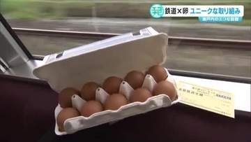 廃棄していた卵の殻が手触りすべすべのフリー切符に！岡山の魅力知る…親子で鉄道の旅はいかが【エコナビ】