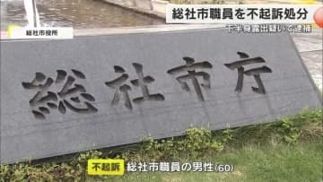 パチンコ店などで下半身露出疑いで逮捕の総社市職員（６０）不起訴処分（岡山地検倉敷支部）