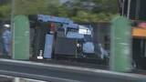 「丸亀市飯山町の高松自動車道下り線で高所作業車が走行中に横転　車運転の男性は無事【香川】」の画像1