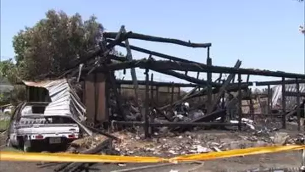 浅口市金光町で火事　焼け跡から1人の遺体