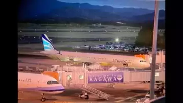 高松空港に釜山線就航　初便到着で歓迎行事　２社運航のソウル線と合わせ韓国２都市に直行便【香川】