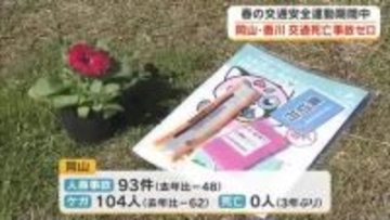春の全国交通安全運動　期間中の県内の死者は３年ぶりに０人　自転車「青切符」制度の摘発は２７件【岡山】